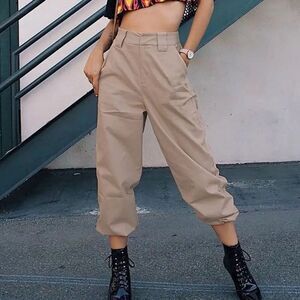 ✨I.AM.GIA  Cobian High Waist Cargo Tan Sz Small Pants✨